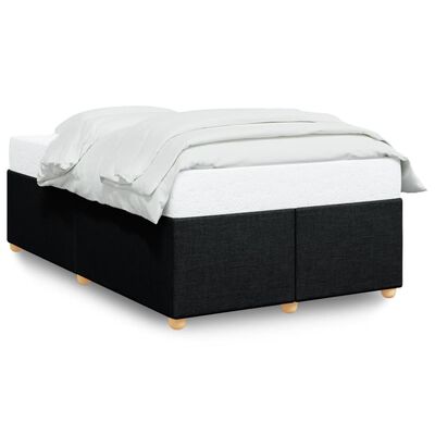 vidaXL Cadre de lit sans matelas noir 120x200 cm tissu