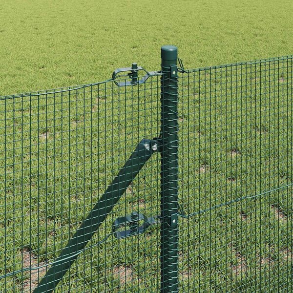vidaXL Poteau de cl&ocirc;ture. Vert 25 x 0,5 m (maillage 12 x 12 mm) Acier