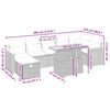 vidaXL Salon de jardin avec coussins 8 pcs beige r&eacute;sine tress&eacute;e