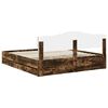 vidaXL Cadre de lit Ch&ecirc;ne fum&eacute; 180 x 200 cm Bois Ing&eacute;nierie