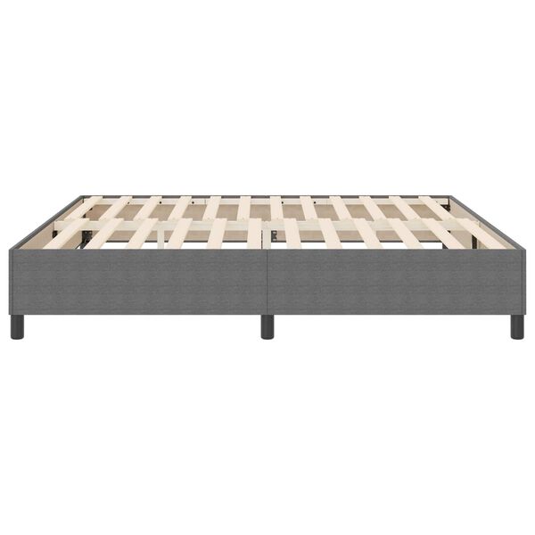 vidaXL Cadre de lit plateforme Gris clair 200 x 200 cm tissu