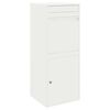 vidaXL Bo&icirc;te de d&eacute;p&ocirc;t de colis avec porte Blanc 41 x 38 x 103 cm Acier