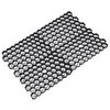 vidaXL Grilles d'herbe 16 pcs noir 60x40x3 cm plastique