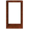 VidaXL &Eacute;tag&egrave;re &agrave; bois 60x40x100 cm acier r&eacute;sistant aux intemp&eacute;ries