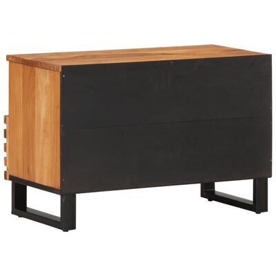 vidaXL Meuble TV 70x34x46 cm bois d'acacia massif