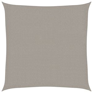vidaXL Voile d'ombrage 160 g/m&sup2; carr&eacute; gris clair 2,5x2,5 m PEHD