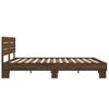 vidaXL Cadre de lit sans matelas ch&ecirc;ne marron 160x200 cm
