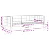 vidaXL Lit de repos gris fonc&eacute; 80x200 cm velours