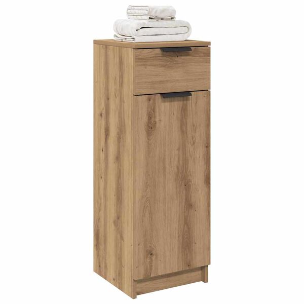 vidaXL Cabinet de salle de bain ch&ecirc;ne artisanal 32 x 34 x 90 cm