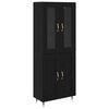 vidaXL Haut Armoire 2 pc Ch&ecirc;ne noir 69,5 x 34 x 180 cm
