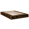 vidaXL Cadre de lit sans matelas ch&ecirc;ne fum&eacute; 150x200 cm