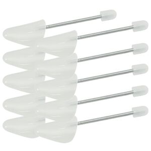 vidaXL Embauchoirs 5 paires blanc EU 35-38 plastique