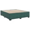 vidaXL Sommier &agrave; lattes de lit et matelas Vert fonc&eacute; 200x200cm Velours