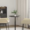 vidaXL Dessus de table Noir &Oslash;50x2,5 cm Marbre