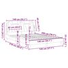 vidaXL Cadre de lit Viana sans matelas blanc 140x200 cm similicuir