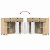vidaXL Buffet avec &eacute;tag&egrave;re FLORIN Ch&ecirc;ne Sonoma 88,5 x 30,5 x 73 cm