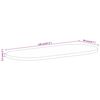 vidaXL Dessus de table 120x50x2,5 cm ovale bois massif de manguier