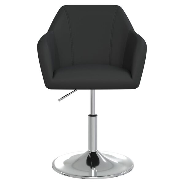 vidaXL Chaises &agrave; manger lot de 6 noir similicuir