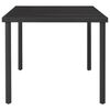 vidaXL Ensemble &agrave; manger d'ext&eacute;rieur 9 pcs Acier Noir