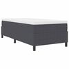 vidaXL Cadre de lit plateforme Gris fonc&eacute; 90 x 190 cm tissu
