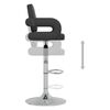 vidaXL Tabouret de bar Noir Similicuir