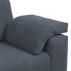 vidaXL Canap&eacute; causeuse gris fonc&eacute; 160x77x82 cm velours