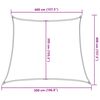 vidaXL Voile d'ombrage 160 g/m&sup2; trap&egrave;ze jaune 4/5x4 m PEHD