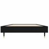 vidaXL Cadre de lit sans matelas noir 75x190 cm bois ing&eacute;nierie