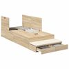 vidaXL Cadre de lit avec rangement avec tiroir Ch&ecirc;ne Sonoma 90 cm