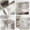 vidaXL Bo&icirc;te de d&eacute;p&ocirc;t de colis avec stockage Argent&eacute; 47,5 x 38 x 59 cm