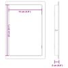 vidaXL Panneaux d'Acc&egrave;s 2 pcs Blanc 15 x 23 cm Plastic ABS