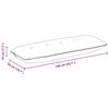 vidaXL Coussin de Dos Marron 140 x 19 x 50 cm tissu