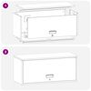 vidaXL Armoire murale pour garage Anthracite 80 x 33 x 35 cm