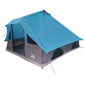 vidaXL Tente Tipi 8 personne Bleu taffetas