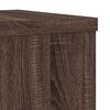 vidaXL Supports pour plantes 2 pcs ch&ecirc;ne marron bois d'ing&eacute;nierie