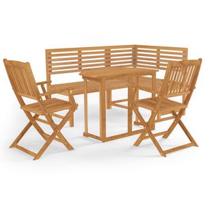 vidaXL Ensemble de bistro 4 pcs Bois d'acacia solide