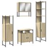 vidaXL Ensemble de meubles de salle de bain 4 pcs ch&ecirc;ne sonoma