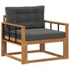vidaXL Sofa de milieu ext&eacute;rieur Bois d'Acacia Massif Naturel