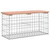 vidaXL Banc jardin design gabion 83x31,5x42 cm bois massif de douglas
