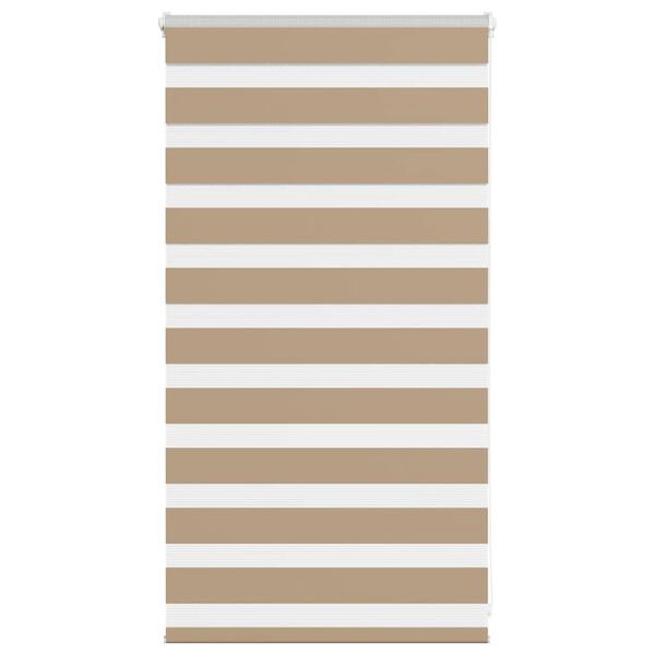 vidaXL Store z&egrave;bre marron sable largeur du tissu 65,9 cm polyester