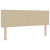 vidaXL T&ecirc;te de lit LED Vert gris 160 cm Tissu en velours c&ocirc;tel&eacute;