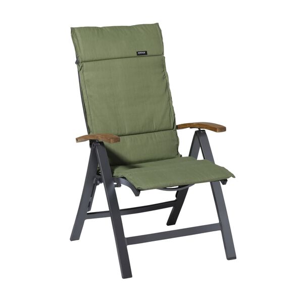 Madison Coussin de si&egrave;ge en fibre Basic 125x50 cm vert