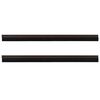vidaXL Brosses de porte adh&eacute;sives 2 pcs Marron 100 cm