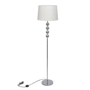 vidaXL Lampadaire avec support haut D&eacute;coration &agrave; 4 boules Blanc