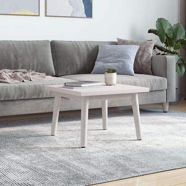 vidaXL Dessus de table blanc 50x50x2,5 cm bois de pin massif