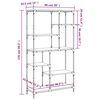 vidaXL Biblioth&egrave;que sonoma gris 99x35,5x176cm bois ing&eacute;nierie et acier