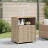 vidaXL Armoire Beige 70 x 50 x 87 cm Polyester et Roly Ratten