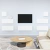 vidaXL Ensemble de meubles TV 7 pcs Blanc Bois d'ing&eacute;nierie