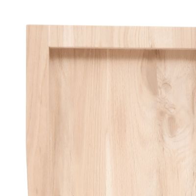 vidaXL Comptoir de salle de bain 140x30x(2-4)cm bois massif non traité