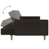 vidaXL Canap&eacute;-lit &agrave; 2 places Marron fonc&eacute; Tissu